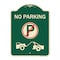 Signmission No Parking No Parking and Tow Truck Heavy-Gauge Aluminum Architectural Sign, 24" x 18", G-1824-23818 A-DES-G-1824-23818 - alternate 1